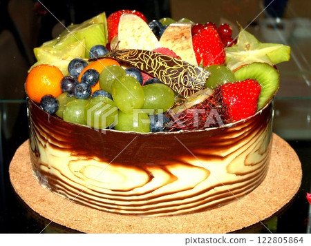 Fresh Fruits and Tableware Arrangement with Strawberries Fresh Fruits and Tableware Arrangement with Strawberries 122805864