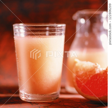 Grapefruit Juice Background 122806209