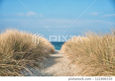 Pathway to the Baltic sea at northern Germany Pathway to the Baltic sea at northern Germany 122806330