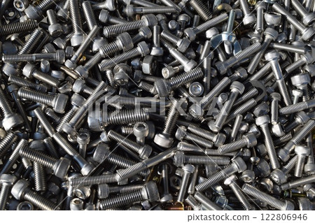 Many bolts and screws Many bolts and screws 122806946