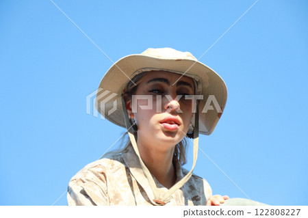 Concerned Soldier Looking For Someone Concerned Soldier Looking For Someone 122808227