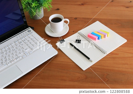 Desk work workspace business image Desk work workspace business image 122808588