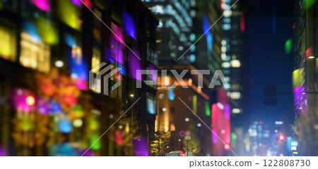 Night view of the city 122808730