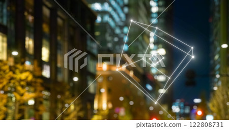 Night view of the city 122808731