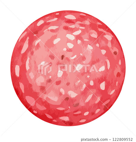 Watercolor ham illustration AI generation 122809552