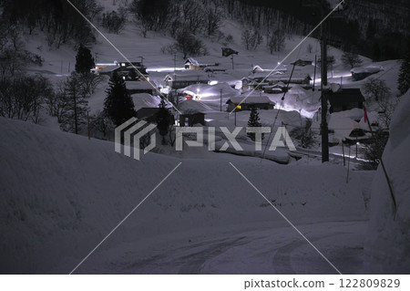 Tamagawamata in winter 122809829