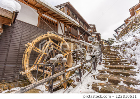 Magome-juku snow scene 122810611
