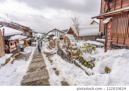 馬籠宿雪景 馬籠宿雪景 122810624