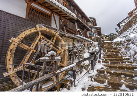 Magome-juku snow scene Magome-juku snow scene 122810631