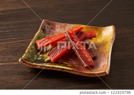 Salmon flakes: A delicacy 122810796