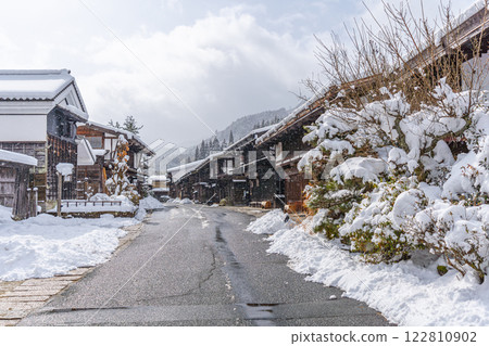 妻籠雪景 122810902