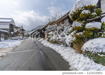 妻籠雪景 122810903