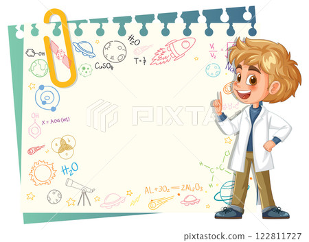 Young Scientist with Chemistry Notes Young Scientist with Chemistry Notes 122811727