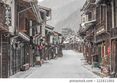 下雪的奈良井旅館 下雪的奈良井旅館 122811868