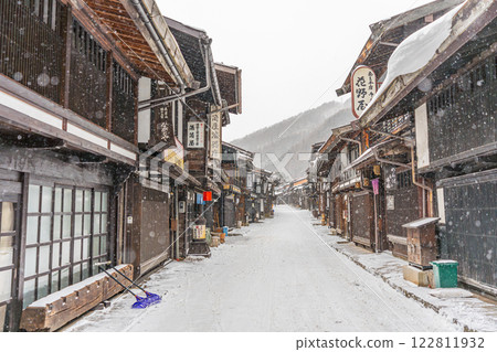 下雪的奈良井旅館 下雪的奈良井旅館 122811932