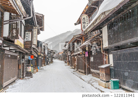 下雪的奈良井旅館 下雪的奈良井旅館 122811941