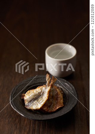 Grilled horse mackerel - an image of a delicacy 122812089
