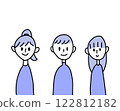 Illustration of a man or woman facing forward 122812182