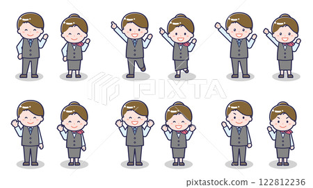 Male and female sales staff 02 Male and female sales staff 02 122812236