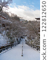 Snow-covered stairs of Kiyomizu-dera Temple 122812650
