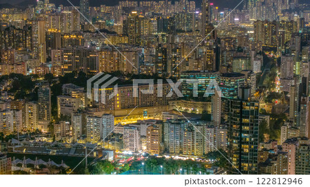 Jan 27 2025 Nightscape with Illuminated Buildings and Bustling Streets, Sham Shui Po Jan 27 2025 Nightscape with Illuminated Buildings and Bustling Streets, Sham Shui Po 122812946