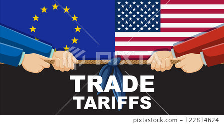 Trade Tariffs Tug of War 122814624