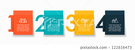 Infographic design template with place for your data. Vector illustration. 122816473