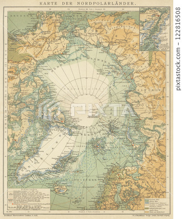 20 世紀初世界地圖北極 122816508