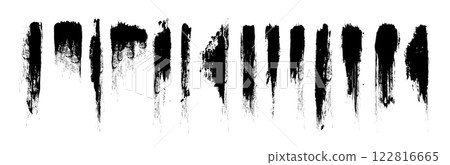 Paint brush strips with rough edges 122816665