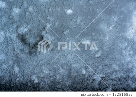 Frozen water surface background material Frozen water surface background material 122816852