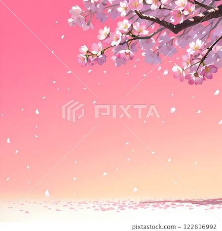 與櫻花的背景 與櫻花的背景 122816992