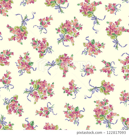 Beautiful floral pattern, perfect for textiles and backgrounds, Beautiful floral pattern, perfect for textiles and backgrounds, 122817093