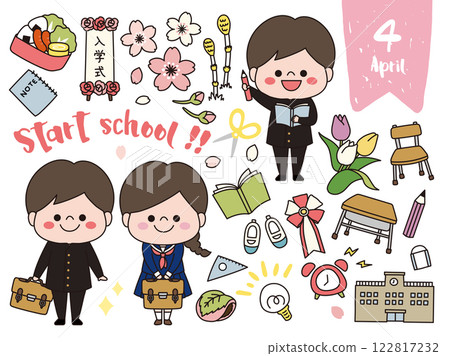 Handwritten set of materials for April admission 122817232