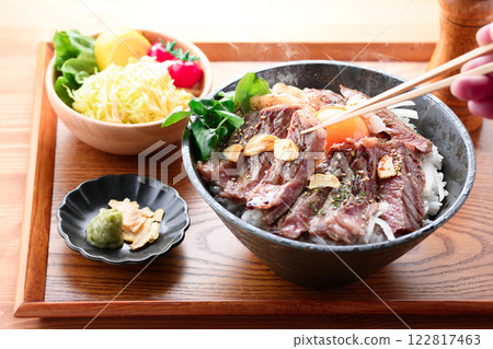 Steak bowl (Japanese beef sirloin steak) Steak bowl (Japanese beef sirloin steak) 122817463