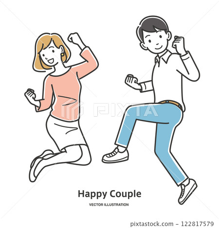 夫婦高興得跳起來 122817579