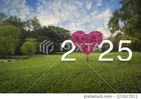 Happy new year and Valentines day 2025 cover concept Happy new year and Valentines day 2025 cover concept 122817811