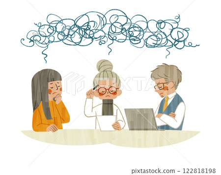 People at a standstill in discussions - Gash 122818198