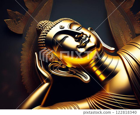Buddha illustration icon Buddha illustration icon 122818340