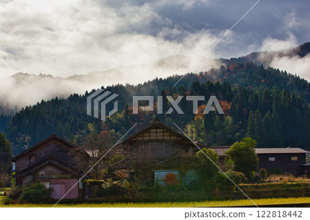 Satoyama in late autumn Satoyama in late autumn 122818442