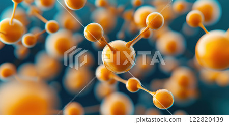 Tiny robotic nanoparticles reconstructing damaged tissue in vibrant scene 122820439