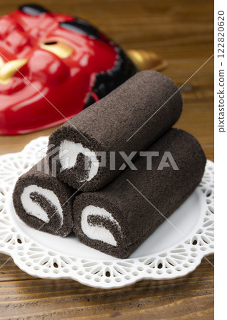 節分時可享用的惠方捲蛋糕與鬼面具 122820620