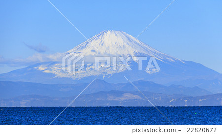 Snow-capped Mount Fuji seen from Hayama Snow-capped Mount Fuji seen from Hayama 122820672
