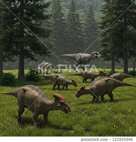 有恐龍的景觀 122820846
