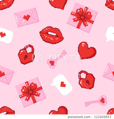 Seamless pattern for Valentines Day 122820851