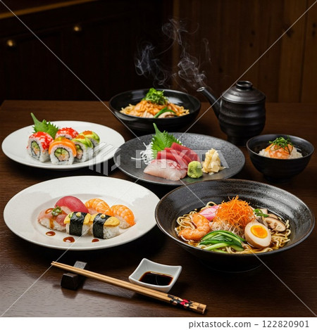Delicious Japanese food, Japanese cuisine 122820901