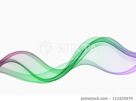Abstract flow vector wave vector rainbow color, wavy lines, design element. 122820970