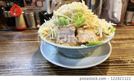 Jiro style ramen with lots of vegetables Jiro style ramen with lots of vegetables 122821122