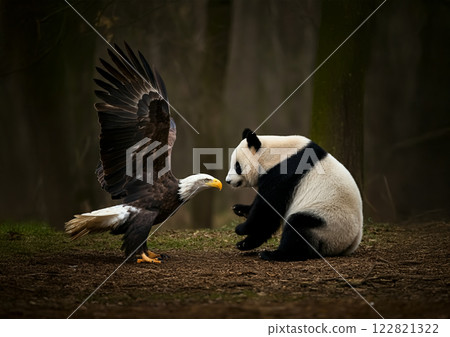 白頭鷹與熊貓 白頭鷹與熊貓 122821322