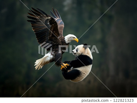 白頭鷹與熊貓 白頭鷹與熊貓 122821323