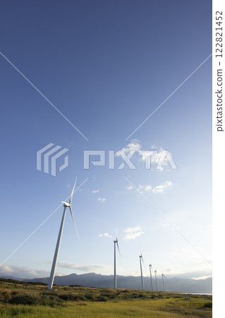 Scenery with windmills, Ishikarihama 122821452